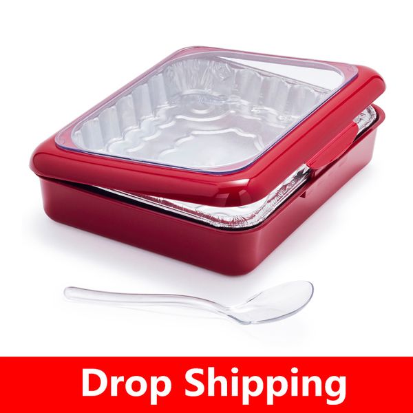portable fancy foil panz 2 in 1 casserole carrier with spoon for indoor & outdoor use fits half size foil pans party picnic tool
portable fancy foil panz 2 in 1 casserole carrier with spoon for indoor & outdoor use fits half size foil pans party picnic tool