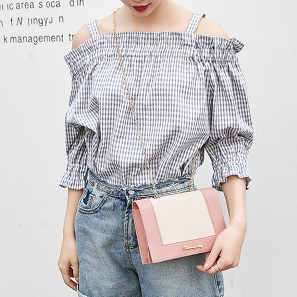 pu leather cross body bag fashion lady patchwork color chain bags small shoulders bag luxury messenger bags #15
pu leather cross body bag fashion lady patchwork color chain bags small shoulders bag luxury messenger bags #15