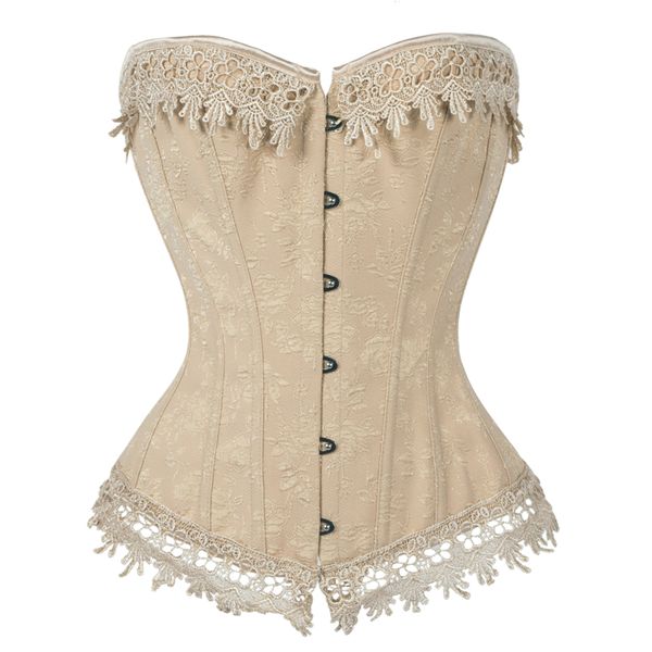 

steampunk corset women corset bustier overbust lace up back lingerie shapewear waist cincher corsets 6xl panty dress, Black;white