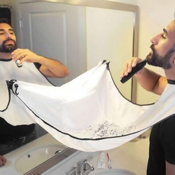 male beard apron shaving aprons beard care clean catcher bib hair clippings catcher foldable bib apron with hook white
male beard apron shaving aprons beard care clean catcher bib hair clippings catcher foldable bib apron with hook white