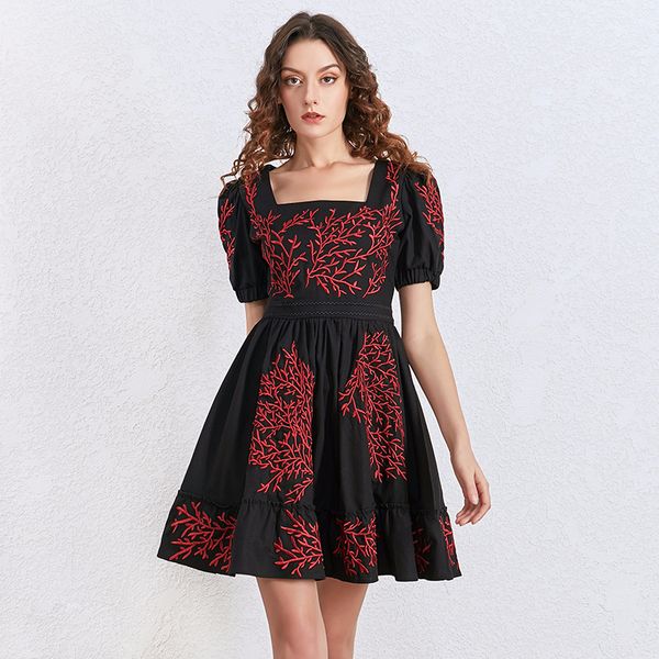 2020 black boho red a line embroidery vintage mini dress women puff short sleeve a-line dresses female fashion clothing spring summer new, Black;gray
2020 black boho red a line embroidery vintage mini dress women puff short sleeve a-line dresses female fashion clothing spring summer new, Black;gray