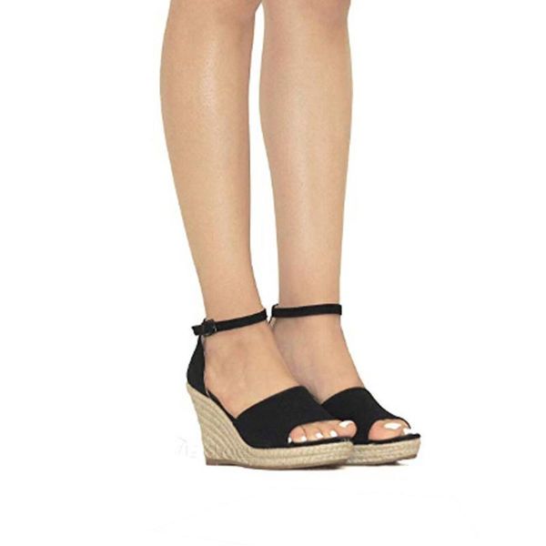 new women shoes buckle ankle strap sandals fish mouth wedges heel hollow sandals large size lady breathable summer shoes #45, Black
new women shoes buckle ankle strap sandals fish mouth wedges heel hollow sandals large size lady breathable summer shoes #45, Black