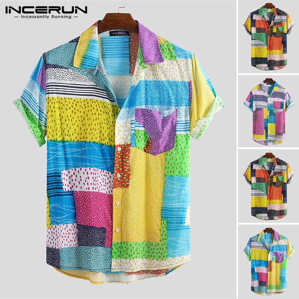summer men hawaiian shirt printing short sleeve beach vacation streetwear casual mens brand shirts fashion camisa incerun s-3xl, White;black
summer men hawaiian shirt printing short sleeve beach vacation streetwear casual mens brand shirts fashion camisa incerun s-3xl, White;black