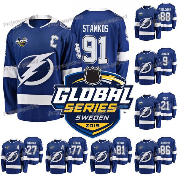 Tampa Bay Lightning Steven Stamkos 2019 Global Series Jersey Tyler Johnson Brayden Point Victor Hedman Nikita Kucherov Andrei Vasilevskiy
Tampa Bay Lightning Steven Stamkos 2019 Global Series Jersey Tyler Johnson Brayden Point Victor Hedman Nikita Kucherov Andrei Vasilevskiy