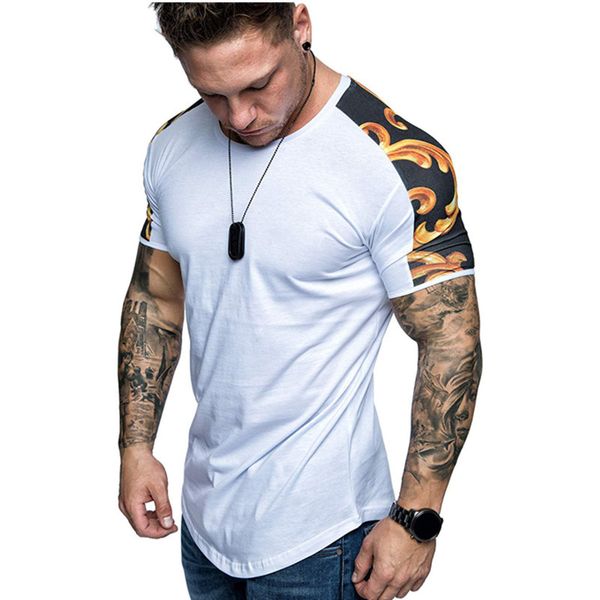 qnpqyx summer men's patchwork t shirt jogger fitness short-sleeved hip hop t shirt men casual t-shirts streetwear clothing, White;black
qnpqyx summer men's patchwork t shirt jogger fitness short-sleeved hip hop t shirt men casual t-shirts streetwear clothing, White;black