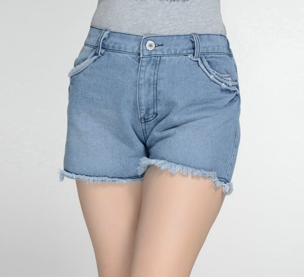 regular mid waist womens jeans loose casual denim shorts pants summer pockets plus size shorts women, Blue
regular mid waist womens jeans loose casual denim shorts pants summer pockets plus size shorts women, Blue