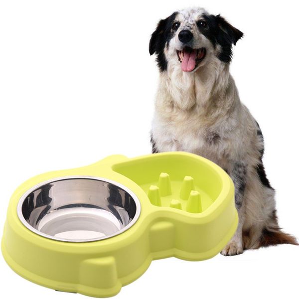 pet bowl dog cat easy to clean non-lip pet feeder durable anti-uffocation low food