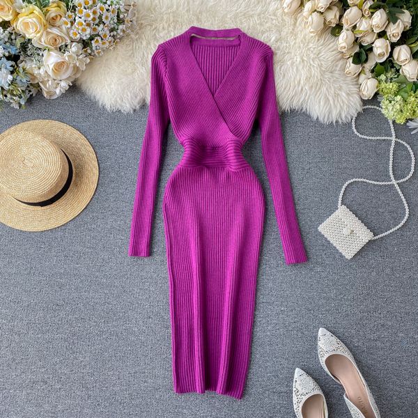 slim 2020 knitted halter neck dress hollow out knit sweater midi dress bodycon party long sleeve winter women pencil dress, Black;pink
slim 2020 knitted halter neck dress hollow out knit sweater midi dress bodycon party long sleeve winter women pencil dress, Black;pink