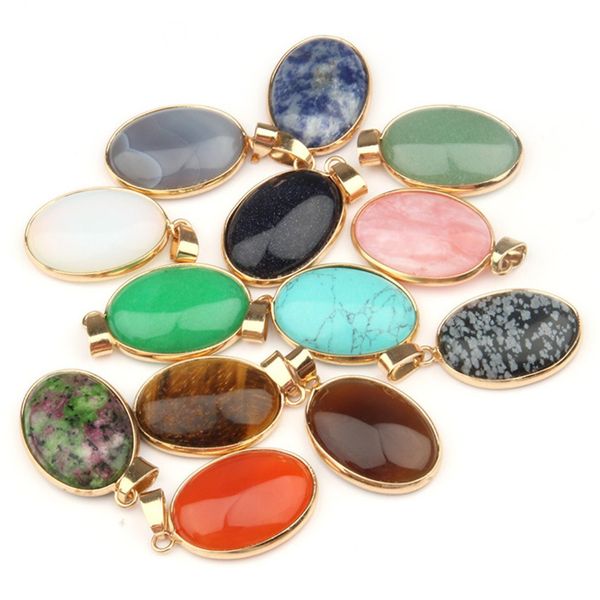 10 pcs gold plated oval shape tiger eye stone pendant for gift gray agate fashion jewelry, Silver
10 pcs gold plated oval shape tiger eye stone pendant for gift gray agate fashion jewelry, Silver