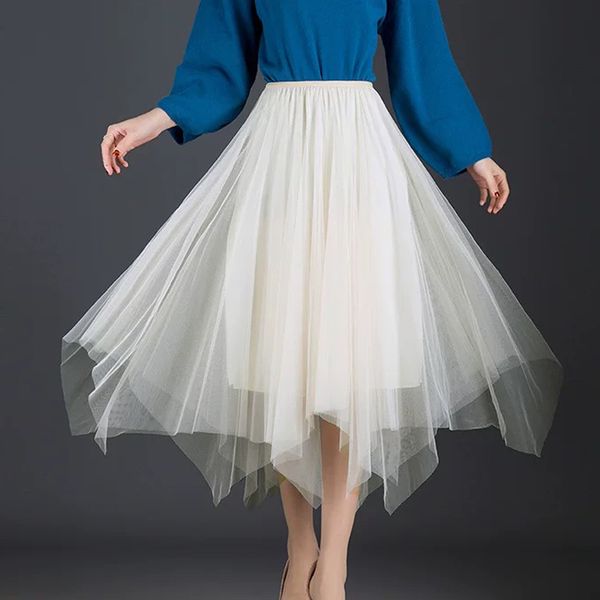 2019 summer fall female jupe longue winter vintage skirts womens elastic high waist tulle mesh skirt long pleated tutu skirt, Black
2019 summer fall female jupe longue winter vintage skirts womens elastic high waist tulle mesh skirt long pleated tutu skirt, Black