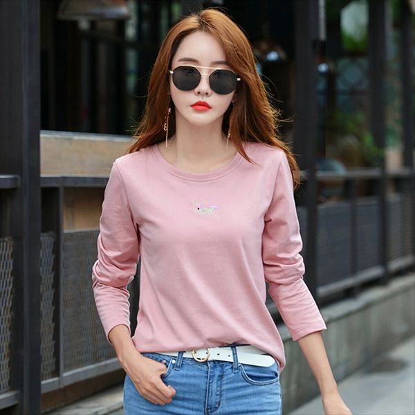 long sleeve women's autumn 2019 loose cotton all-match base long sleeve t- t-shirt women's autumn 2019 loose cotton all-match base, White
long sleeve women's autumn 2019 loose cotton all-match base long sleeve t- t-shirt women's autumn 2019 loose cotton all-match base, White