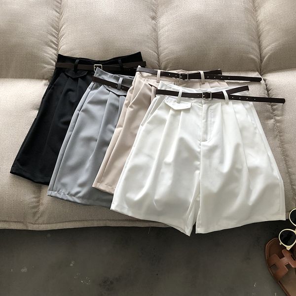 women's shorts 2021 women high waist summer wide leg casual mini black white color pantalones feminino, White;black
women's shorts 2021 women high waist summer wide leg casual mini black white color pantalones feminino, White;black