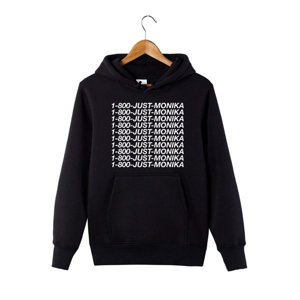2018 new 1-800-just-monika hoodie doki doki literature club sweatshirt gamer merch monika hooded pullover, Black
2018 new 1-800-just-monika hoodie doki doki literature club sweatshirt gamer merch monika hooded pullover, Black