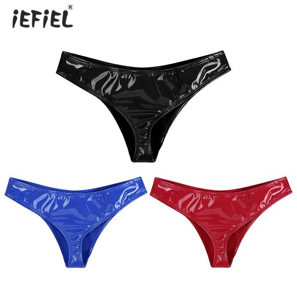 womens lingerie sissy panties underwear glossy wet look patent leather erotic bikini high cut panties thong majtki damskie, Black;pink
womens lingerie sissy panties underwear glossy wet look patent leather erotic bikini high cut panties thong majtki damskie, Black;pink