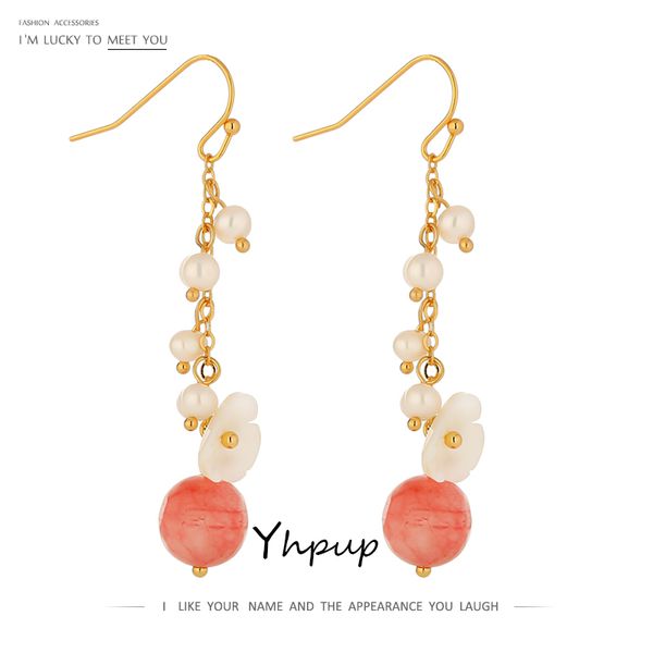 yhpup exquisite natural shell flower dangle earrings for women natural pearl pink stones earrings jewelry gift bag, Silver
yhpup exquisite natural shell flower dangle earrings for women natural pearl pink stones earrings jewelry gift bag, Silver