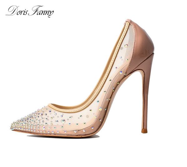 fashion women pumps crystals nude wedding shoes party stiletto high heels large size pumps women shoes, Black
fashion women pumps crystals nude wedding shoes party stiletto high heels large size pumps women shoes, Black