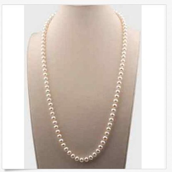 2019 14k gold classic 24inch 7-8mm south sea round white pearl necklace, Silver
2019 14k gold classic 24inch 7-8mm south sea round white pearl necklace, Silver
