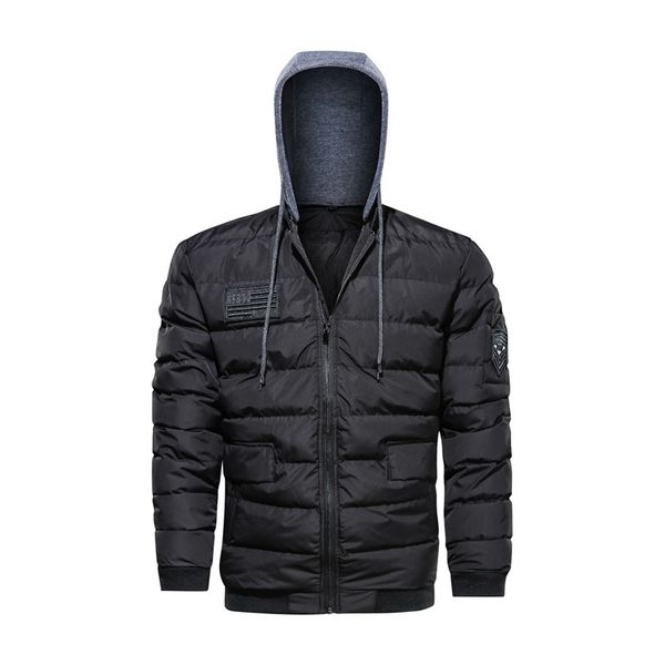 2019 new men winter jacket coats quality cotton padded hooded wadded thick warm outerwear casual male hoodie parkas, Black
2019 new men winter jacket coats quality cotton padded hooded wadded thick warm outerwear casual male hoodie parkas, Black