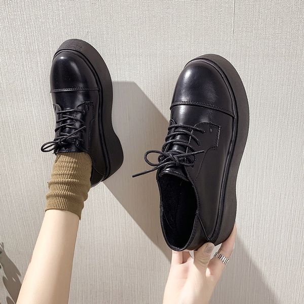 shallow mouth shoes woman flats casual female sneakers all-match 2020 fashion women's british style round toe oxfords dress, Black
shallow mouth shoes woman flats casual female sneakers all-match 2020 fashion women's british style round toe oxfords dress, Black