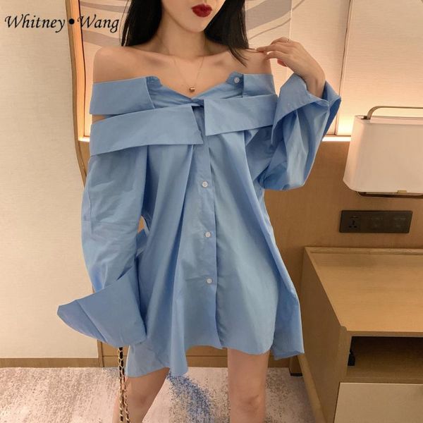 women's blouses & shirts whitney wang 2021 spring fashion streetwear hollow out double neck blouse women blusas lady shirt top, White
women's blouses & shirts whitney wang 2021 spring fashion streetwear hollow out double neck blouse women blusas lady shirt top, White