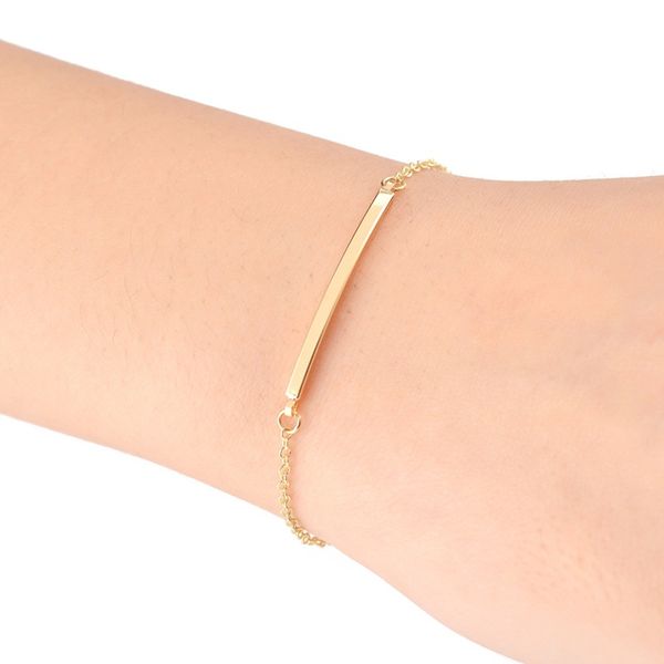 thin sideway strip bar simple bracelets women charm bff jewelry stainless steel gold color adjustable chain friendship bracelet, Black
thin sideway strip bar simple bracelets women charm bff jewelry stainless steel gold color adjustable chain friendship bracelet, Black