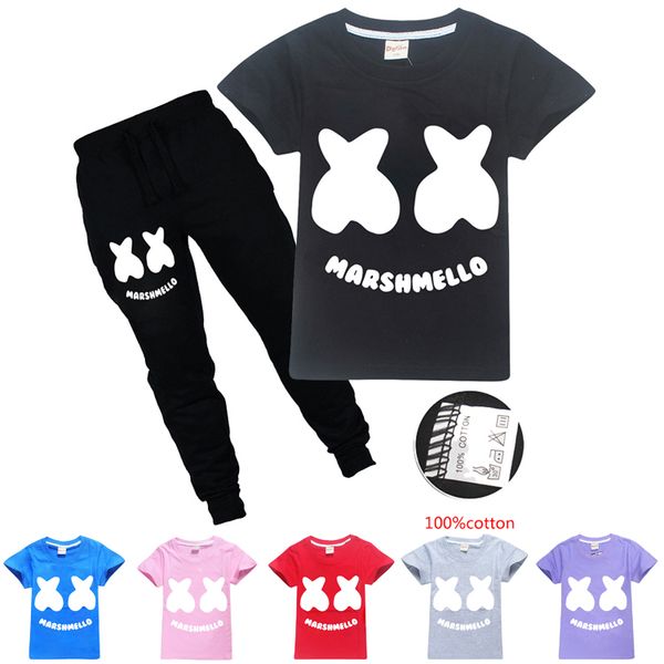 dj marshmello printed kids clothing sets 100% cotton 6-14y boys girls t shirt + trousers 2 piece sets kids designer clothes ss73, White
dj marshmello printed kids clothing sets 100% cotton 6-14y boys girls t shirt + trousers 2 piece sets kids designer clothes ss73, White
