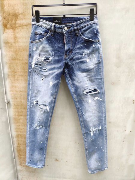2020 designer mens jeans distressed ripped skinny trousers luxury clothes slim motorcycle moto biker hip hop jeans de designer pour hommes, Blue
2020 designer mens jeans distressed ripped skinny trousers luxury clothes slim motorcycle moto biker hip hop jeans de designer pour hommes, Blue