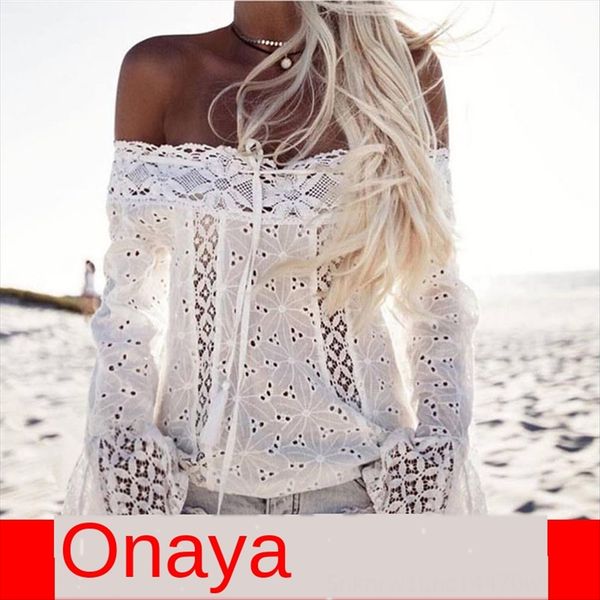shoulder-naked long sleeve tassel stitching 0363 shoulder-naked long sleeve tassel stitching t-shirt 0363 t-shirt lace lace, White
shoulder-naked long sleeve tassel stitching 0363 shoulder-naked long sleeve tassel stitching t-shirt 0363 t-shirt lace lace, White