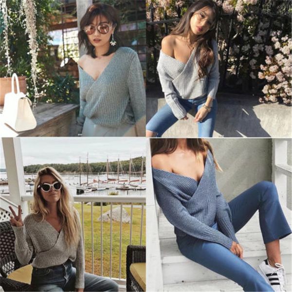HIRIGIN Newest Pop Women Oversized Long Sleeve Knitted Sweaters Winter V Neck Outwear Casual Girls Coat Russia USA
HIRIGIN Newest Pop Women Oversized Long Sleeve Knitted Sweaters Winter V Neck Outwear Casual Girls Coat Russia USA