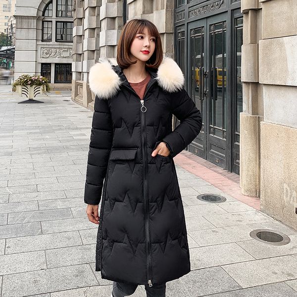 2019 women winter jackets down cotton hooded coat plus size parkas mujer coats long coat fashion female fur collar coats, Black
2019 women winter jackets down cotton hooded coat plus size parkas mujer coats long coat fashion female fur collar coats, Black