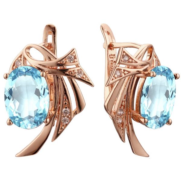 women earrings luxury light blue cubic zircon earring 585 gold color jewelry fashion new drop earring, Silver
women earrings luxury light blue cubic zircon earring 585 gold color jewelry fashion new drop earring, Silver