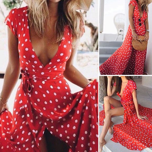 cover-ups dot short sleeve big swing v-neck dress maxi skirt 
cover-ups dot short sleeve big swing v-neck dress maxi skirt