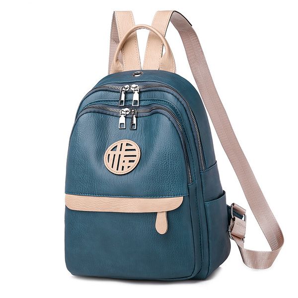 women's bag fashion personality trend backpack simple backpack student 2020 new ladies 
women's bag fashion personality trend backpack simple backpack student 2020 new ladies