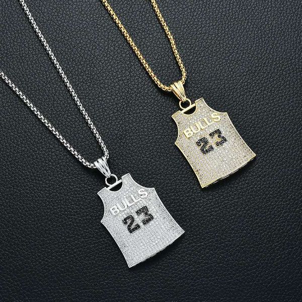 new boutique zircon inlaid hip hop basketball legend number 23 necklace and pendant gold silver cuba chain necklace men's jewelr
new boutique zircon inlaid hip hop basketball legend number 23 necklace and pendant gold silver cuba chain necklace men's jewelr