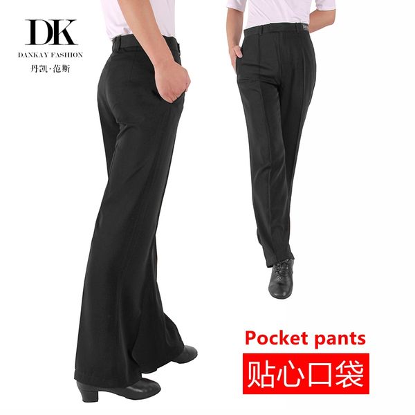men's latin dance pants national standard modern performance pocket trousers, Black;red
men's latin dance pants national standard modern performance pocket trousers, Black;red
