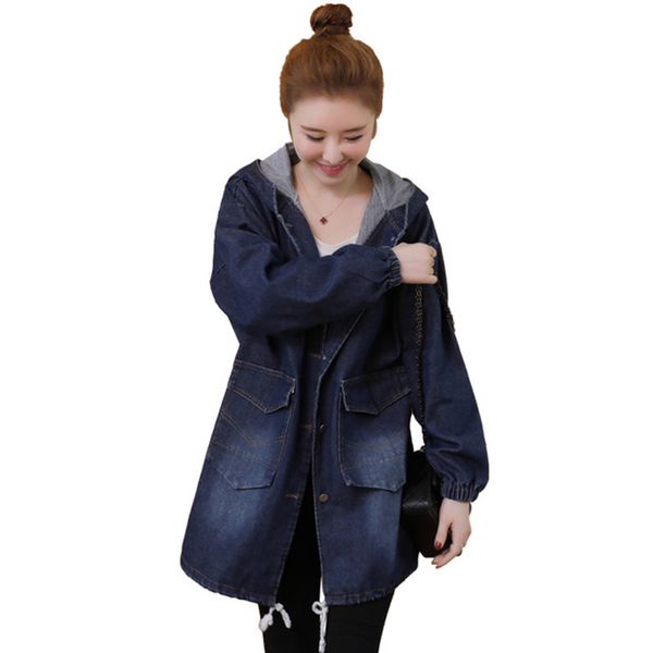 large size women's 2019 new loose embroidery hooded denim windbreaker casual single-breasted denim hooded jacket, Tan;black
large size women's 2019 new loose embroidery hooded denim windbreaker casual single-breasted denim hooded jacket, Tan;black