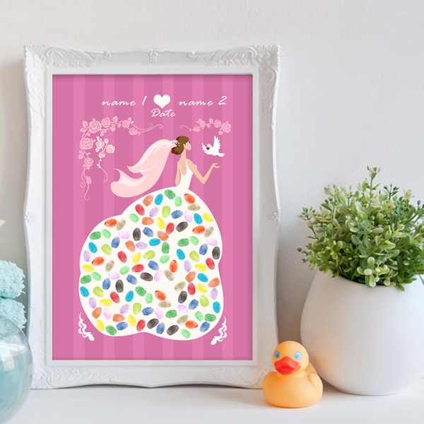 personalized custom name date fingerprint guestbook,canvas print diy guest book of bride and pigeons,wedding decor hk044
personalized custom name date fingerprint guestbook,canvas print diy guest book of bride and pigeons,wedding decor hk044