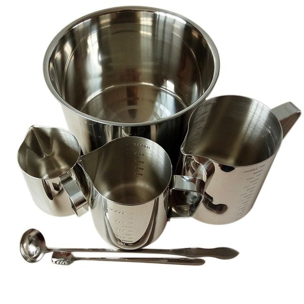 diy romantic aroma candle making tool stainless steel with scale mixing spoon wax cup 350/550/900 ml crafts accessories handmade
diy romantic aroma candle making tool stainless steel with scale mixing spoon wax cup 350/550/900 ml crafts accessories handmade