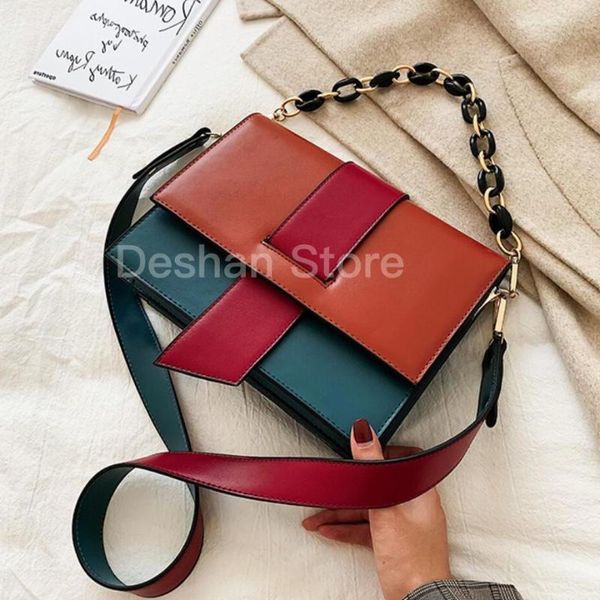 vintage fashion female tote bag 2020 new pu leather women's handbag contrast color shoulder messenger bag
vintage fashion female tote bag 2020 new pu leather women's handbag contrast color shoulder messenger bag