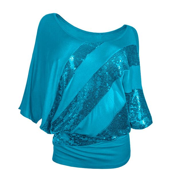 summer commuter plus size round neck panelled sequined batwing short sleeves solid color pullover loose t-shirt women top, White
summer commuter plus size round neck panelled sequined batwing short sleeves solid color pullover loose t-shirt women top, White