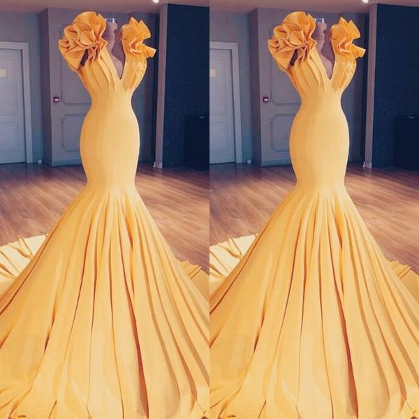 ruched mermaid prom dresses deep v neck satin mermaid evening gowns sleeveless ruffles count train robes de soirée formal party dress, Black
ruched mermaid prom dresses deep v neck satin mermaid evening gowns sleeveless ruffles count train robes de soirée formal party dress, Black
