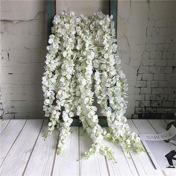 diy artificial fake flowers white wisteria bean vines silk flowers rattan with stem for home and wedding decorations white pink purple green
diy artificial fake flowers white wisteria bean vines silk flowers rattan with stem for home and wedding decorations white pink purple green