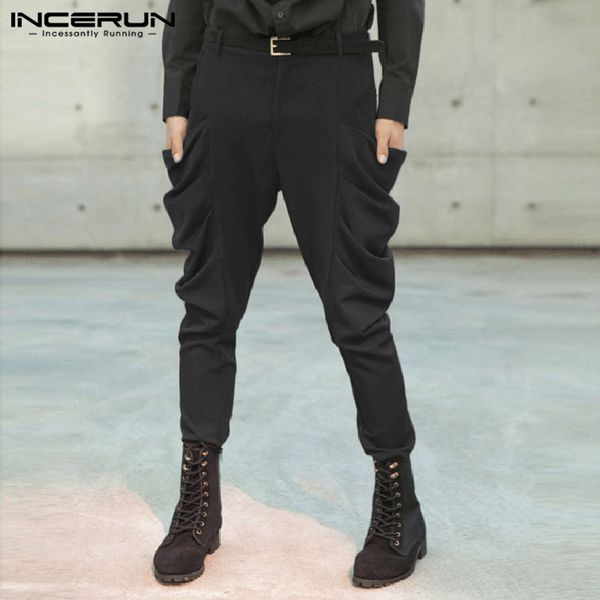 incerun men pants joggers button streetwear fitness casual fashion solid 2019 trousers men british style pantalones hombre s-5xl, Black
incerun men pants joggers button streetwear fitness casual fashion solid 2019 trousers men british style pantalones hombre s-5xl, Black