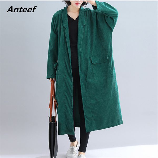 anteef plus size solid vintage open stitch women casual loose long autumn winter female trench coat 2020 clothes, Tan;black
anteef plus size solid vintage open stitch women casual loose long autumn winter female trench coat 2020 clothes, Tan;black
