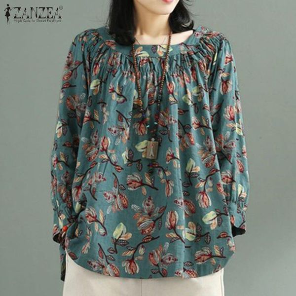 women's blouses & shirts 2021 summer floral printed blouse zanzea women long sleeve shirt vintage o neck bohemian party tunic female c, White
women's blouses & shirts 2021 summer floral printed blouse zanzea women long sleeve shirt vintage o neck bohemian party tunic female c, White