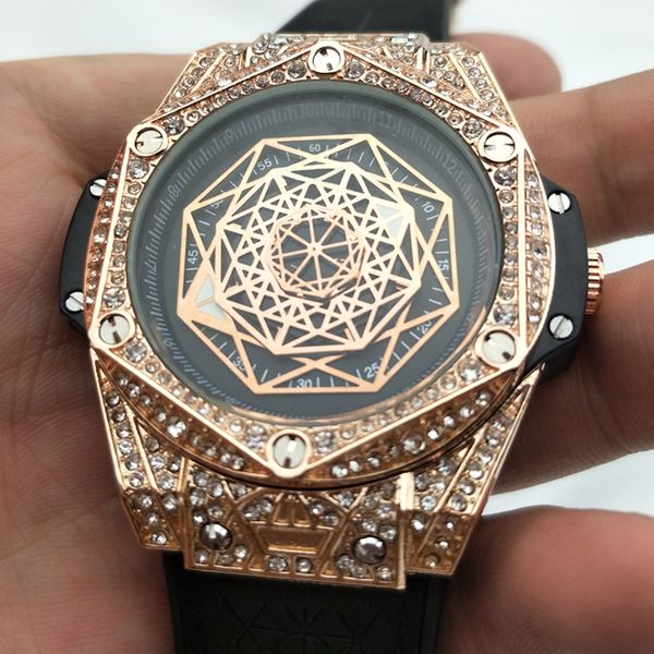 Rose Gold Watches Fashion Four-Dimensional Space Quartz Mens Watches Luxury Diamond Wristwatches Relogies Business Men Watch
Rose Gold Watches Fashion Four-Dimensional Space Quartz Mens Watches Luxury Diamond Wristwatches Relogies Business Men Watch