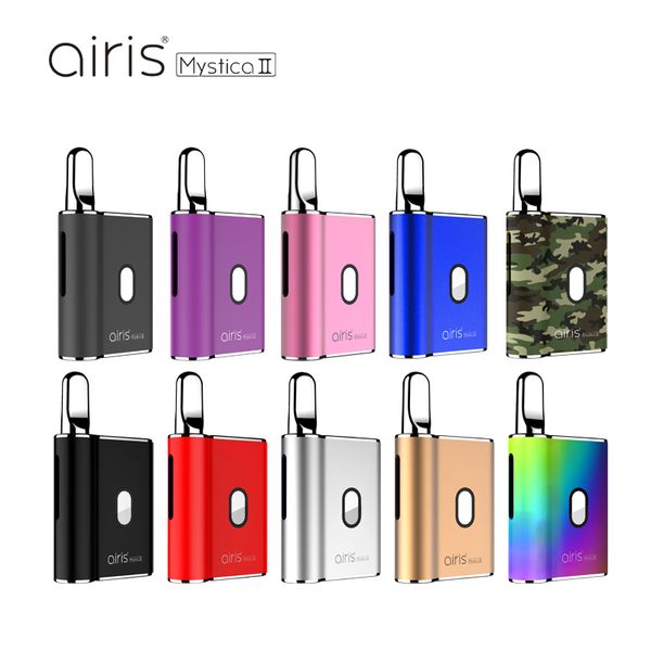 

Оригинал Airis Mystica II 2 Mod Kit Vape 450 мАч аккумулятор Fit Диаметр 12 мм 0.5 мл1.0 мл Резьба Толстые Картриджи масляного бака