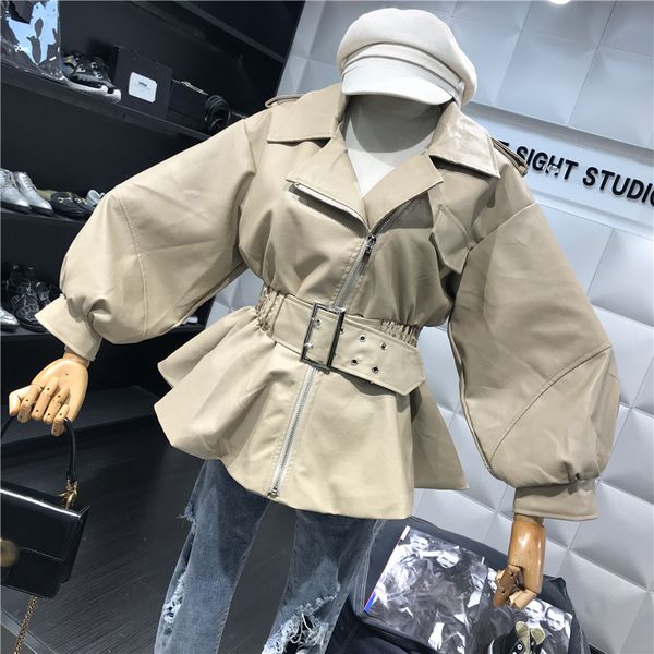 2018 новая мода женщины мягкие искусственной кожи куртки ruched мотоцикл молнии байкер розовый тонкий пальто верхняя одежда с поясом, Black
2018 новая мода женщины мягкие искусственной кожи куртки ruched мотоцикл молнии байкер розовый тонкий пальто верхняя одежда с поясом, Black