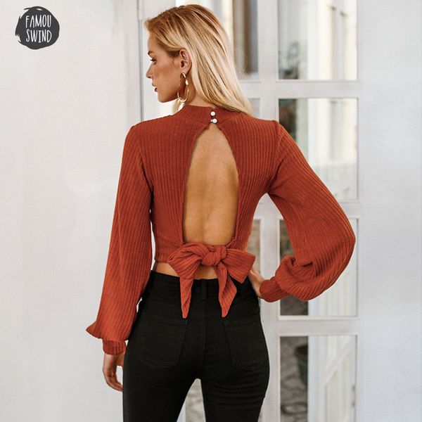 lantern sleeve blouse ladies crop women elegant backless bow tie shirt long sleeve fashion casual autumn bandage, White
lantern sleeve blouse ladies crop women elegant backless bow tie shirt long sleeve fashion casual autumn bandage, White