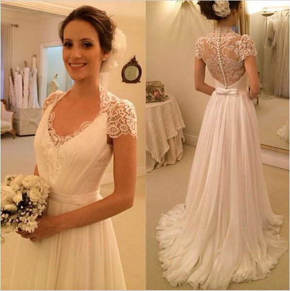 2019 lace beach wedding dresses sweetheart see though back pleats ruched tulle party dress for bride wedding guest dresses bridal gown, White
2019 lace beach wedding dresses sweetheart see though back pleats ruched tulle party dress for bride wedding guest dresses bridal gown, White